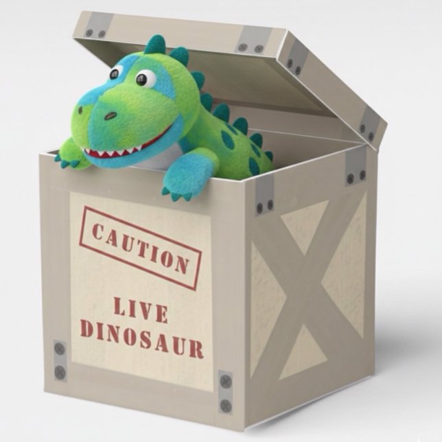 Animal Crate Dinosaur Jurassic Birthday Favour Box (Creator Uploaded)