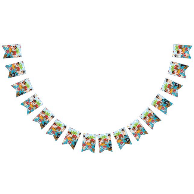 ANIMAL CREW Party Pirate Bunting Flags (All)