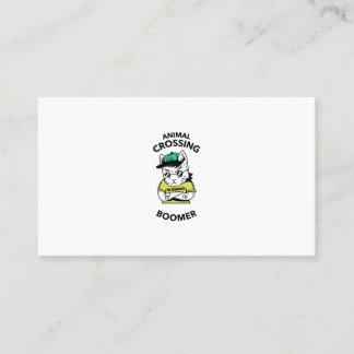 Animal crossing boomer business card
