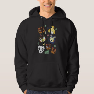 Animal Crossing Group Big Face Poster Hoodie