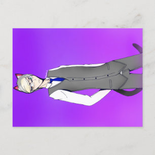 Animal Crossing Humanised Raymond Postcard