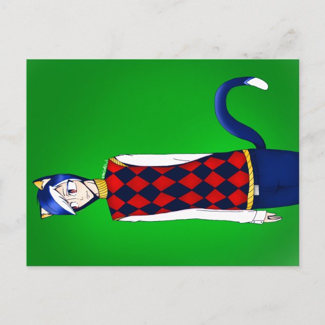 Animal Crossing Humanised Rover Postcard (Front)