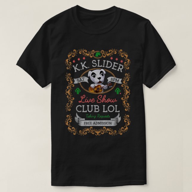 Animal Crossing KK Slider Live Show Poster Graphic T-Shirt (Design Front)