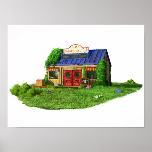 Animal Crossing - Nook's Cranny Abandoned Poster (Front)
