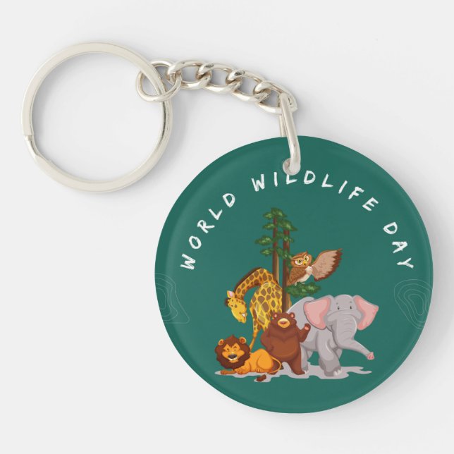 animal design print on a keychain (Front)