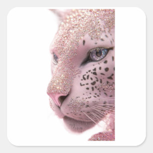 animal designs square sticker