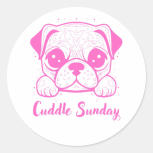 Animal Dog Lover Classic Round Sticker