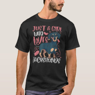 Animal Dog Women Girls Kids Dachshund T-Shirt