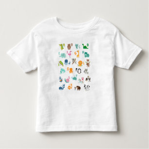 Animal Doodle Alphabet Toddler T-Shirt