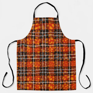 Animal Dots Plaid Mix Pattern Seamless Art. Fabric Apron