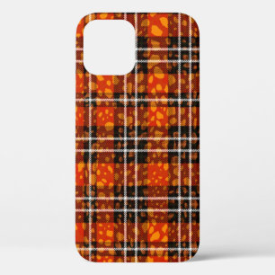 Animal Dots Plaid Mix Pattern Seamless Art. Fabric iPhone 12 Case