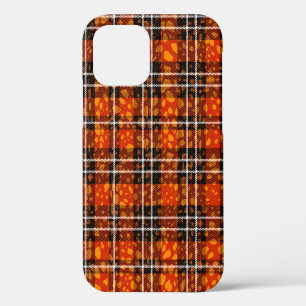 Animal Dots Plaid Mix Pattern Seamless Art. Fabric iPhone 12 Case