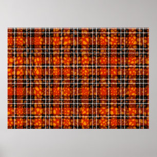 Animal Dots Plaid Mix Pattern Seamless Art. Fabric Poster
