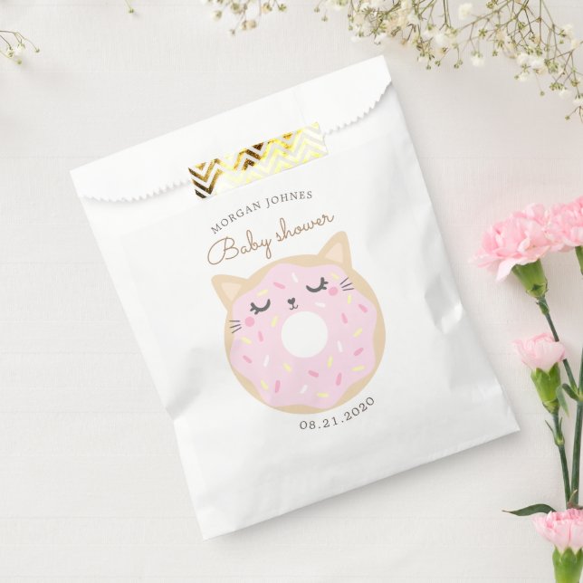 Animal Doughnuts Cute Baby Shower Monogram Favour Bags (Sealed)