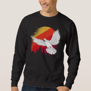 Animal Dove Pigeon Breeder Bird Retro Pigeon Sweatshirt