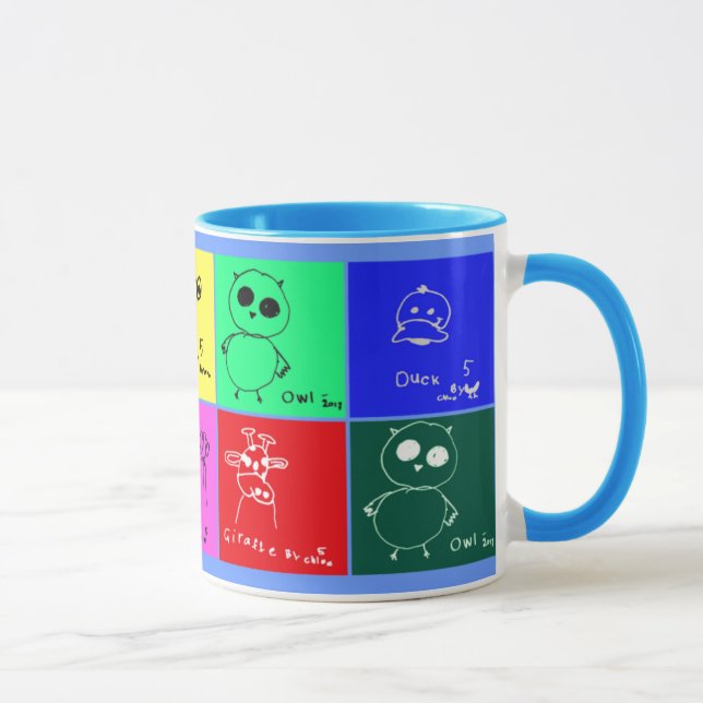 Animal Drawings Mug (Right)
