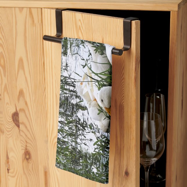 Animal Duck Pond Tea Towel (Thirds Fold)