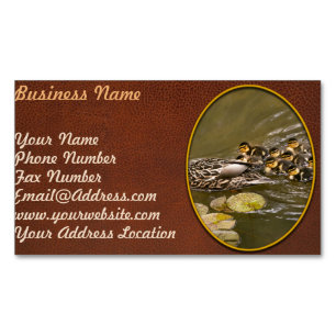 Animal - Ducks - Swim like a duck Magnetic Business Card