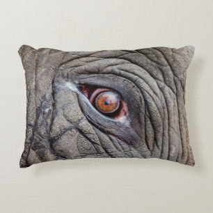 Animal elephant eye close up decorative cushion