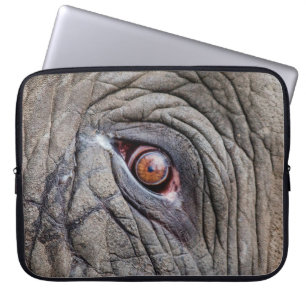 Animal elephant eye close up laptop sleeve