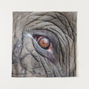 Animal elephant eye close up tapestry