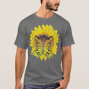 Animal Entomology Sunflower Lepidopterist Insect B T-Shirt