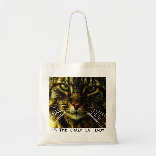 Animal Face Hypnotising Cat Eyes Tote Bag (Front)
