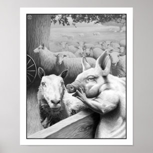 Animal Farm - Squealer Poster