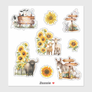 Animal Farm Sunflowers Scrapbook Pen Pal