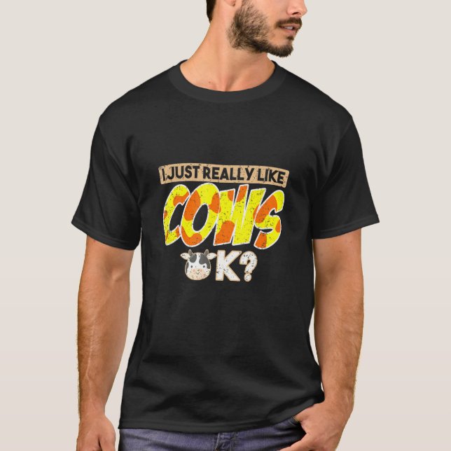 Animal Farmer Cow T-Shirt (Front)