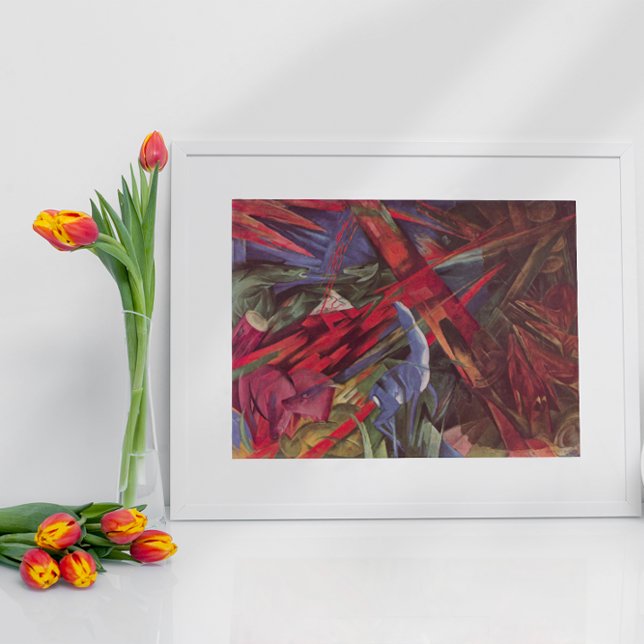 Animal Fates by Franz Marc, Vintage Cubism Art Poster (Creator Uploaded)
