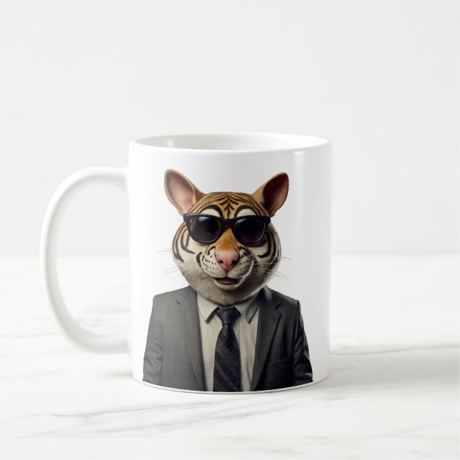 animal figure in a suite mug (Left)