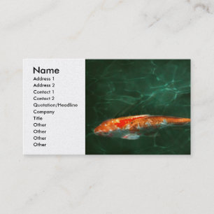 Animal - Fish - Koi - Another fish story Business Card