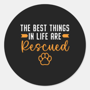 Animal Foster Animal Shelter Pet Adoption Animal R Classic Round Sticker