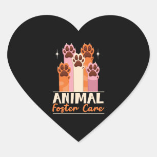 Animal Foster Care Animal Shelter Animal Rescue  Heart Sticker