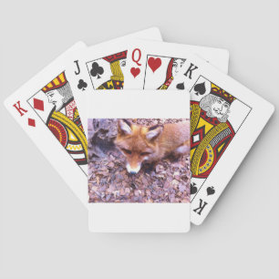 Animal Fox Forest Office Party Shower Digital Art Playing Cards