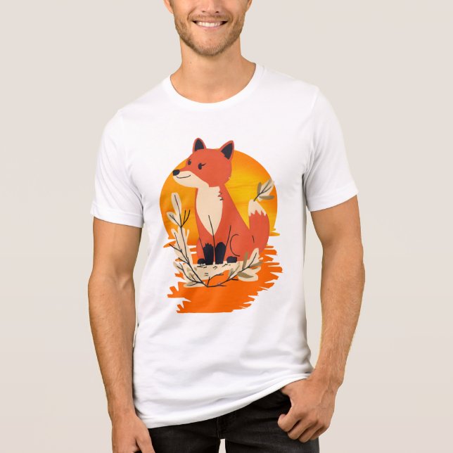 ANIMAL fox tee Nature Inspired Graphic Tee (Front)