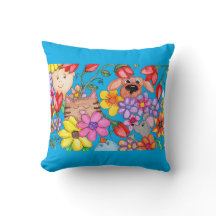Animal Friends Among the Flowers