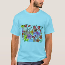 Animal Friends Among the Flowers