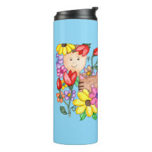 Animal Friends Among the Flowers
