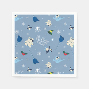 Animal Friends "Bye Buddy" Winter Pattern Napkin
