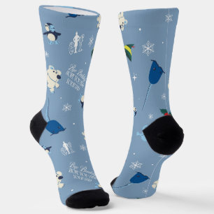 Animal Friends "Bye Buddy" Winter Pattern Socks