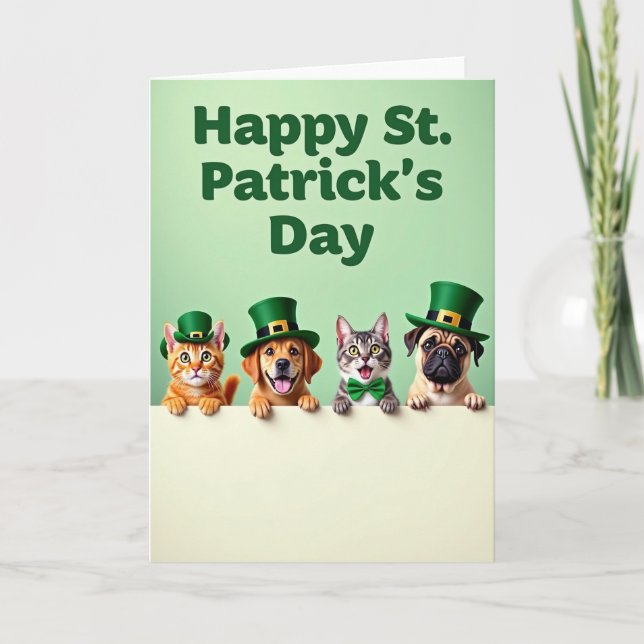 Animal Friends Celebration Card (Front)