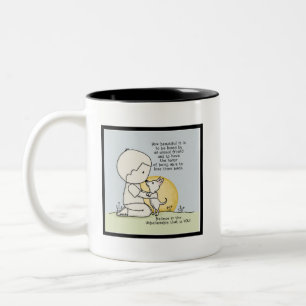 Animal Friends Two-Tone Coffee Mug