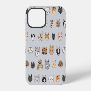 Animal Fun: Cats Dogs Doodle Mix iPhone 12 Case