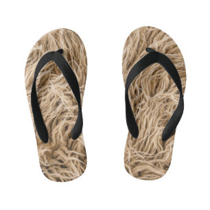 Animal fur kid's jandals