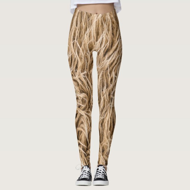 Animal fur leggings (Front)