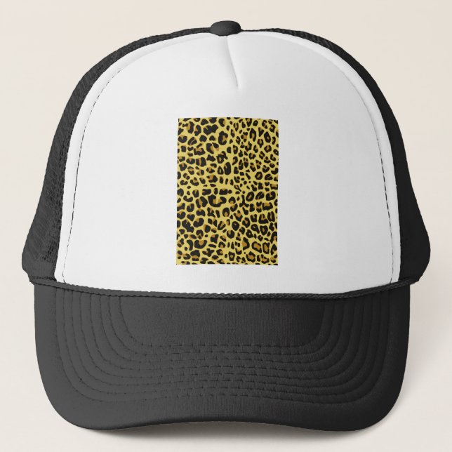 Animal Fur Skin Pattern Form Feline Cat Wild Trucker Hat (Front)