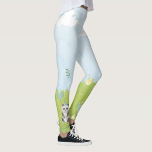 animal garden leggings