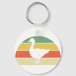 Animal Goose Lover Farmer Retro Farm Bird Goose Key Ring